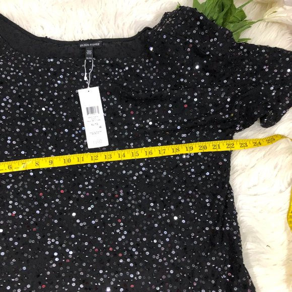 Eileen Fisher Sequin Top Sz. XL  NWT - Picture 4 of 6